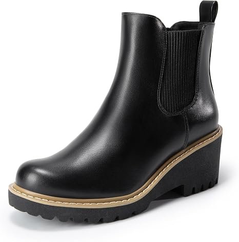 DREAM PAIRS Wedge Chelsea Boot